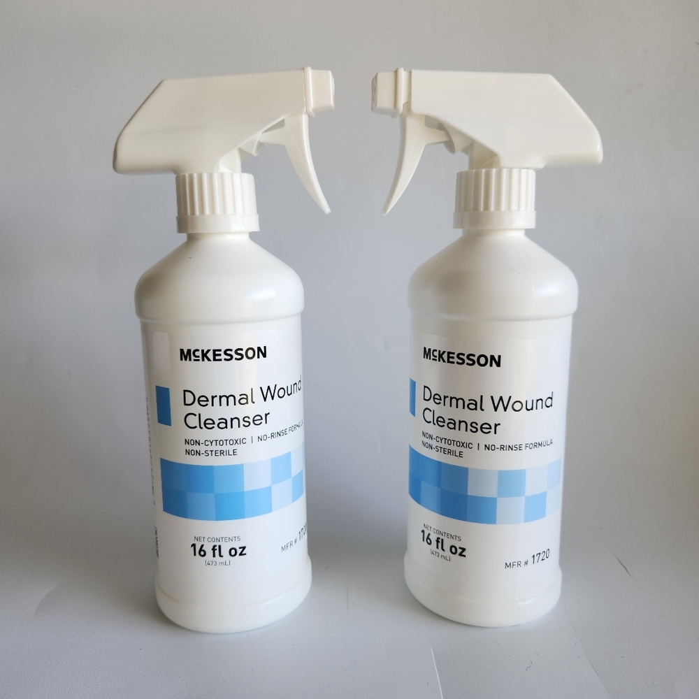(2) TWO Wound Cleanser 16 Oz By McKesson No Rinse Formula